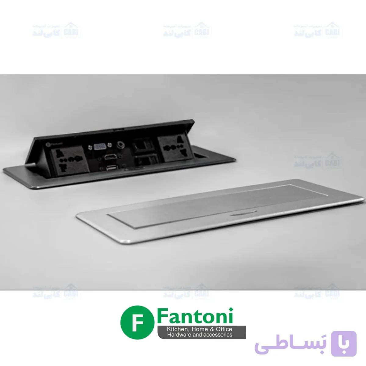 پریز برق دکمه تاچ مکانیکی سیلور فانتونی N336 — تصویر 1