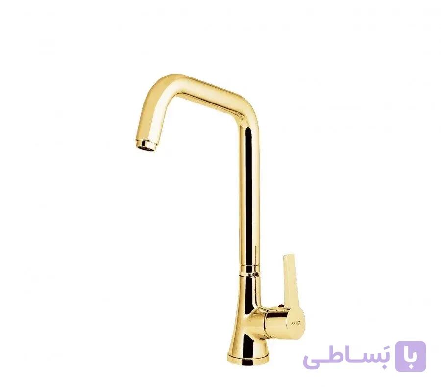 شیر ظرفشویی آشپزخانه شیذر مدل ونیز طلایی — تصویر 1
