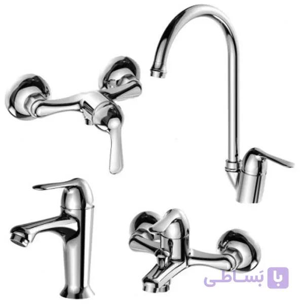 ست کامل شیرآلات کاویان مدل میشکا کروم — تصویر 1