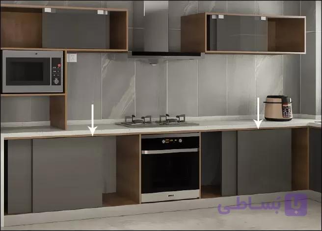 مکانیزم ریلی تاپ لاین 2400mm توکار دو درب چوبی بدون ریل کف با عرض هر درب حداکثر 1200mm فانتونی K524 — تصویر 1