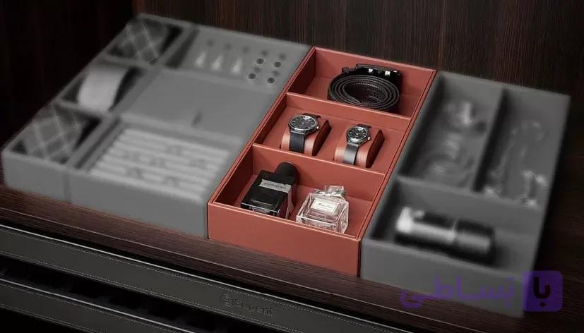 باکس چرمی ترکیبی جای ساعت و کمربند فرنچ استایل فانتونی J919 و J939 و J959 — تصویر 1