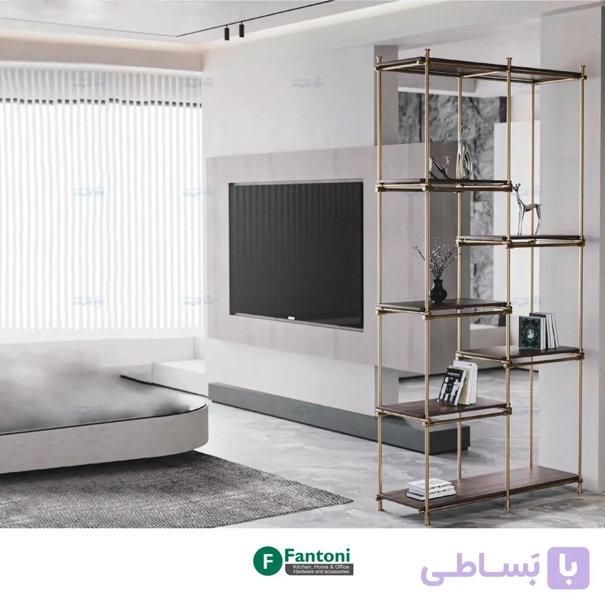 شلف دکوراتیو مدل PERSIAN رنگ شامپاینی فانتونی P360 — تصویر 1
