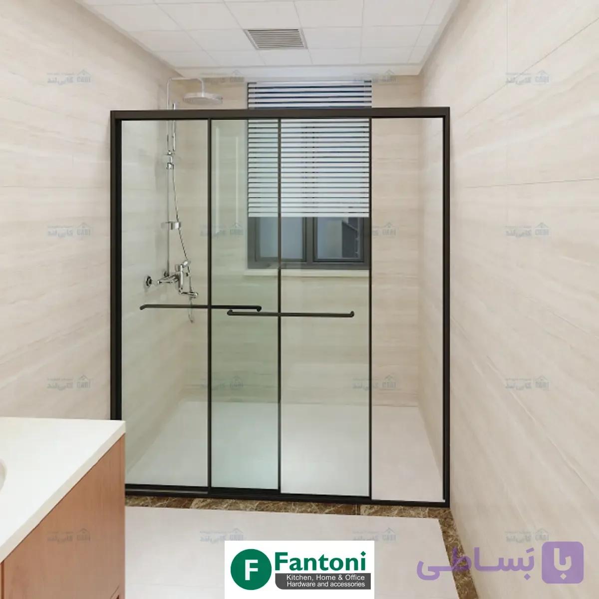 مکانیزم و پروفیل کابین دوش مدل Sliding Flat Door فانتونی K906 — تصویر 1