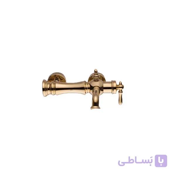 شیر حمام شودر مدل بیزانس طلا مات