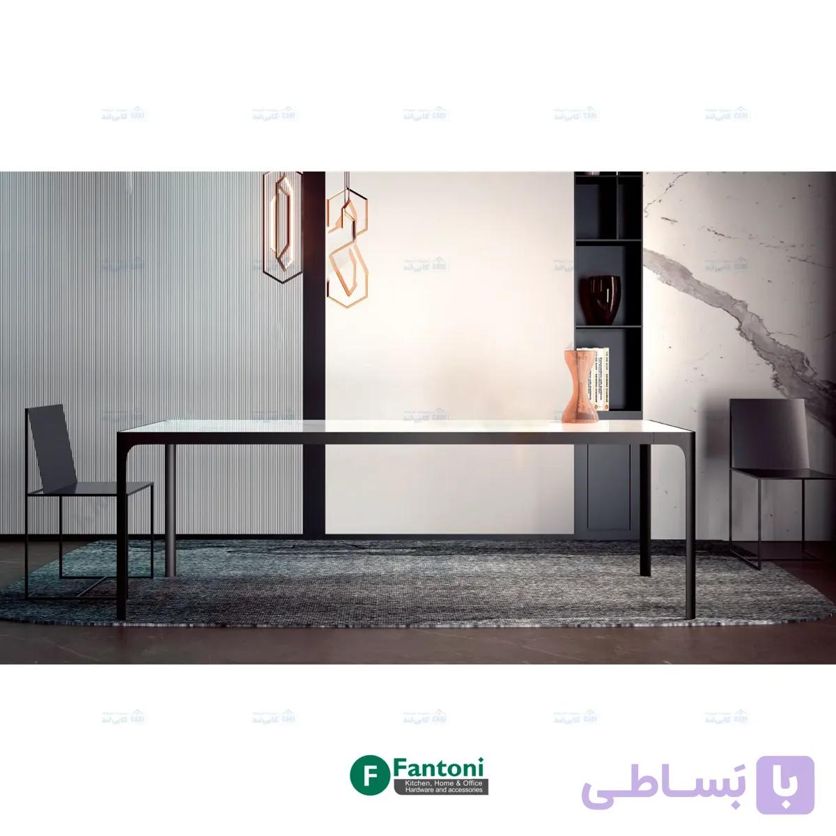 پایه میز ناهارخوری و کنفرانس مدل ELKA مشکی فانتونی P102 — تصویر 1