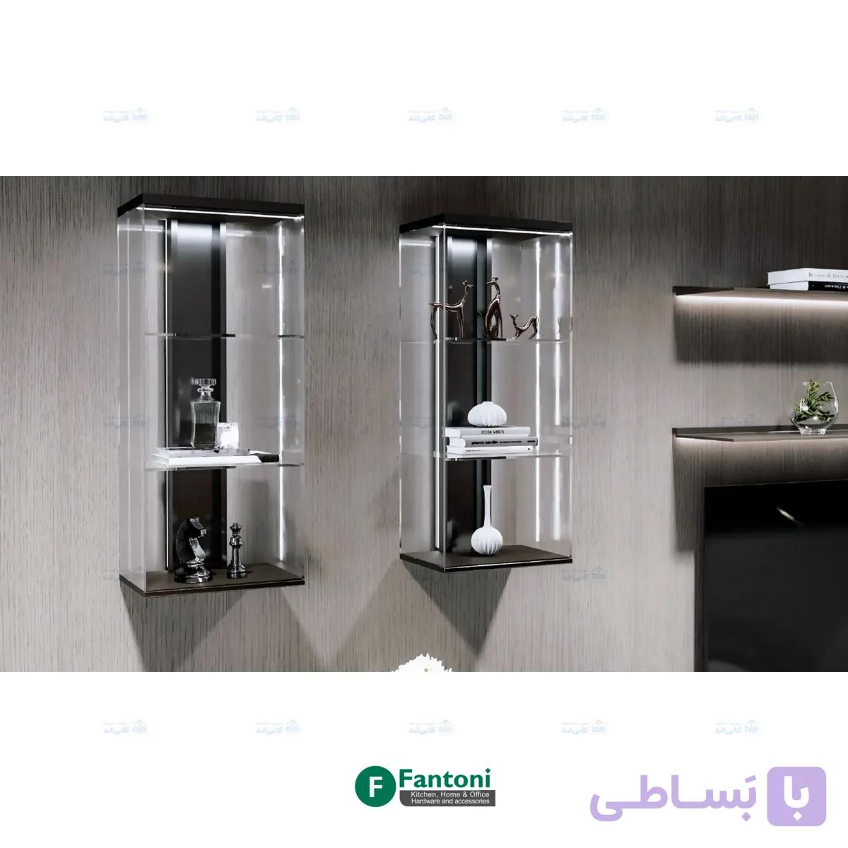 بوفه دکوراتیو فریم لس شیشه مدل Ornameta فانتونی P206 — تصویر 1
