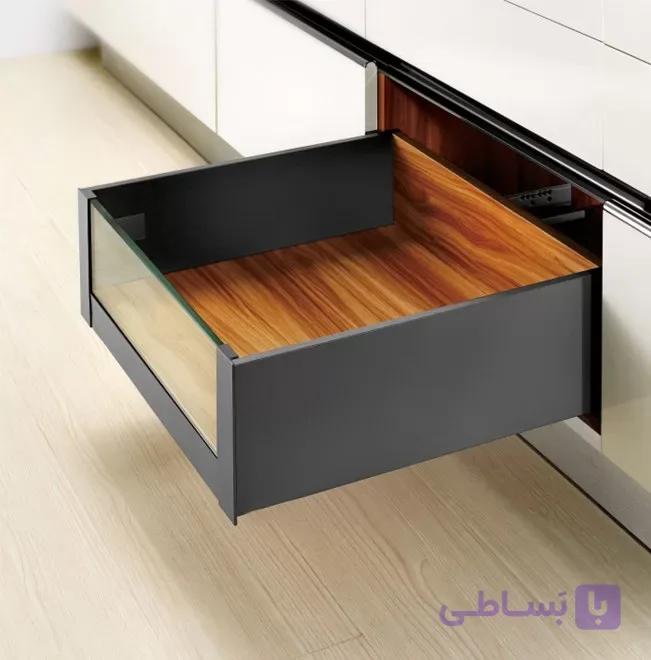 ریل بدنه دار اسلیم اینر 40kg نوک مدادی با فرانت شیشه ارتفاع 193mm فانتونی B426 تا B430 — تصویر 1