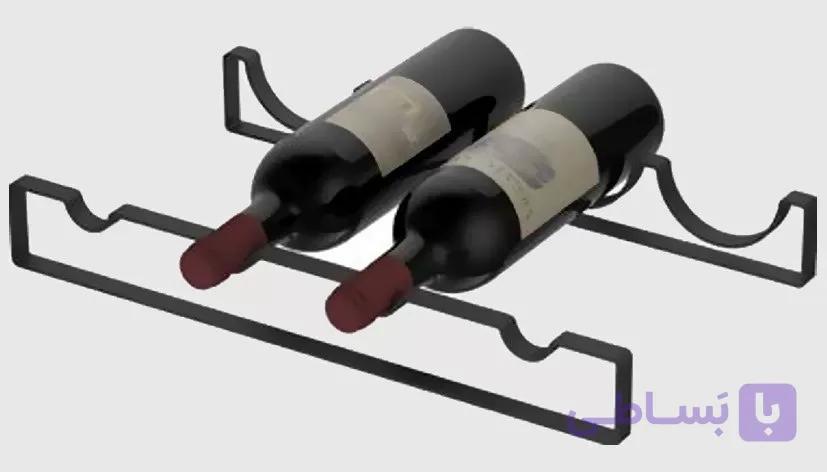 رک فلت جای بطری کفی رنگ مشکی عرض 450mm فانتونی G096 — تصویر 1