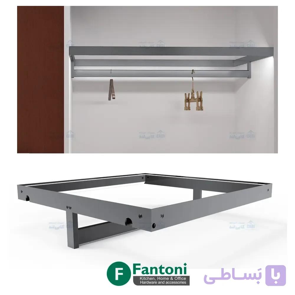 چراغ LED شلف شیشه ای عمق 520mm با رگال سایز 60 تا 120 فانتونی N643 تا N645 — تصویر 1