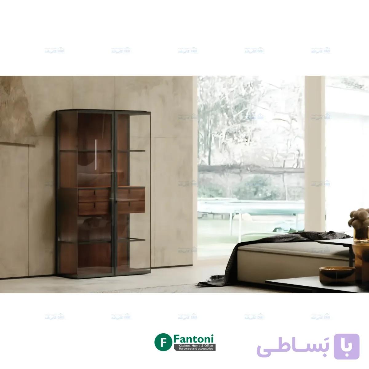 بوفه دکوراتیو شیشه ایی مدل Lyra فانتونی P210 — تصویر 1