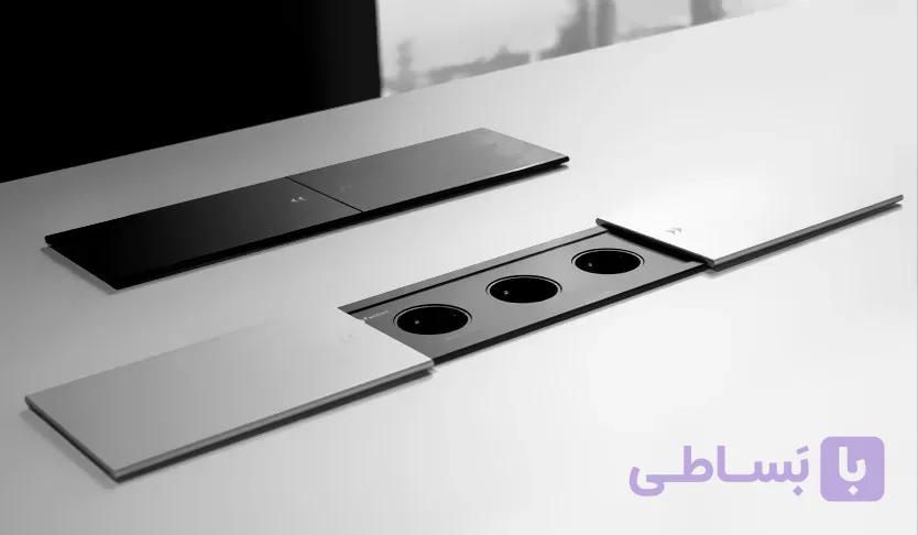 پریز برق کشویی دو طرفه اسلاید بازشو مدل اسلیم فانتونی N423 و N422 — تصویر 1