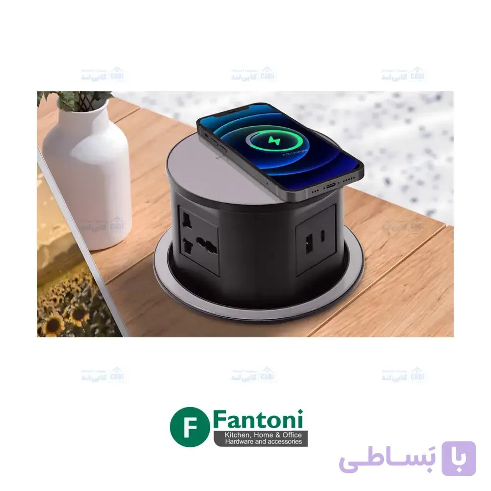 پریز برق لیفت آپ وایرلس شارژر SlideVolt فانتونی N375 — تصویر 1