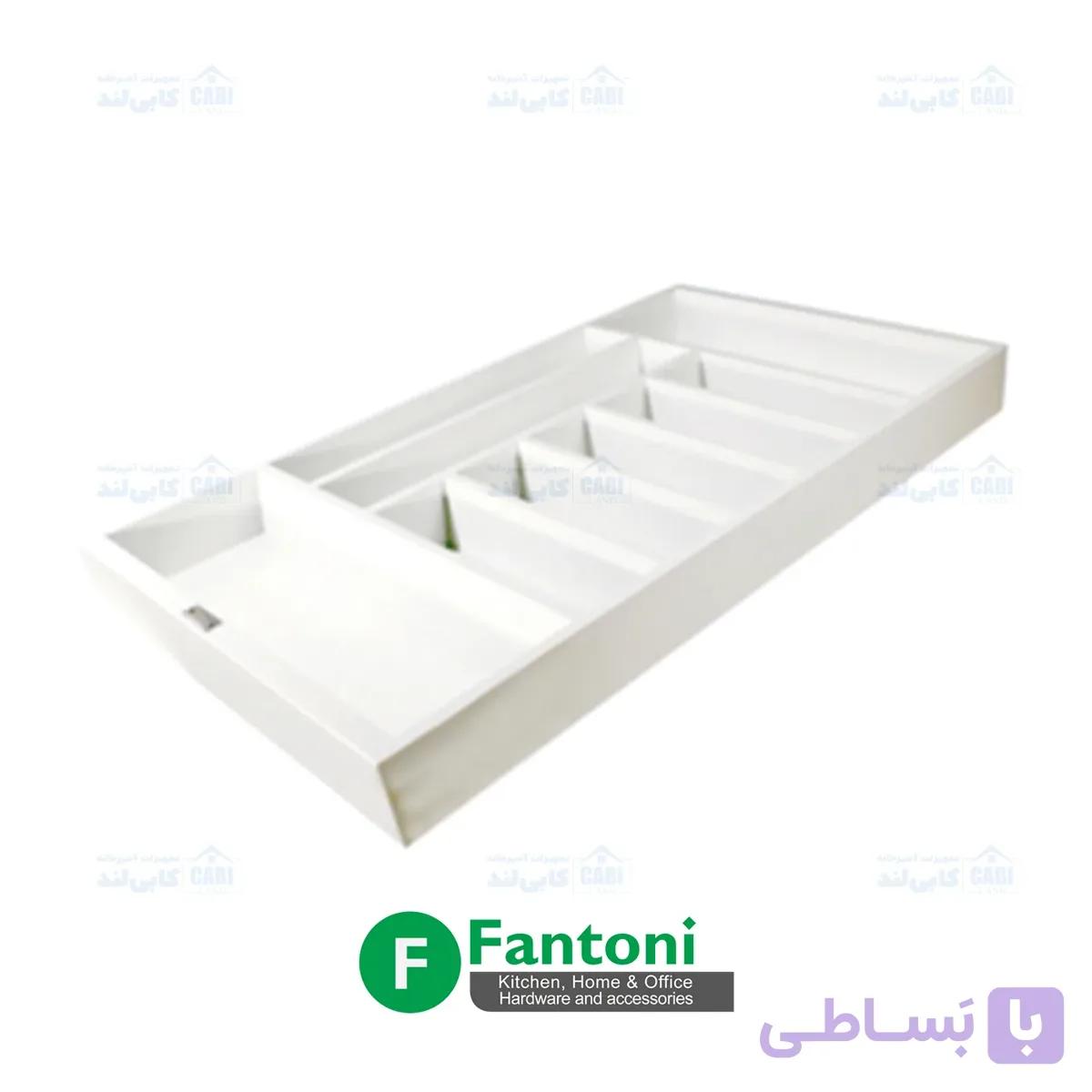 جای قاشق و چنگال چوبی رنگ سفید جهت یونیت فانتونی مدل O041 تا O043 — تصویر 1
