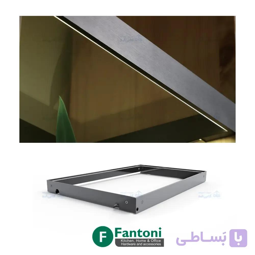 چراغ LED شلف شیشه ای عمق 320mm فانتونی سایز 60 تا 120 فانتونی N623 تا N625 — تصویر 1