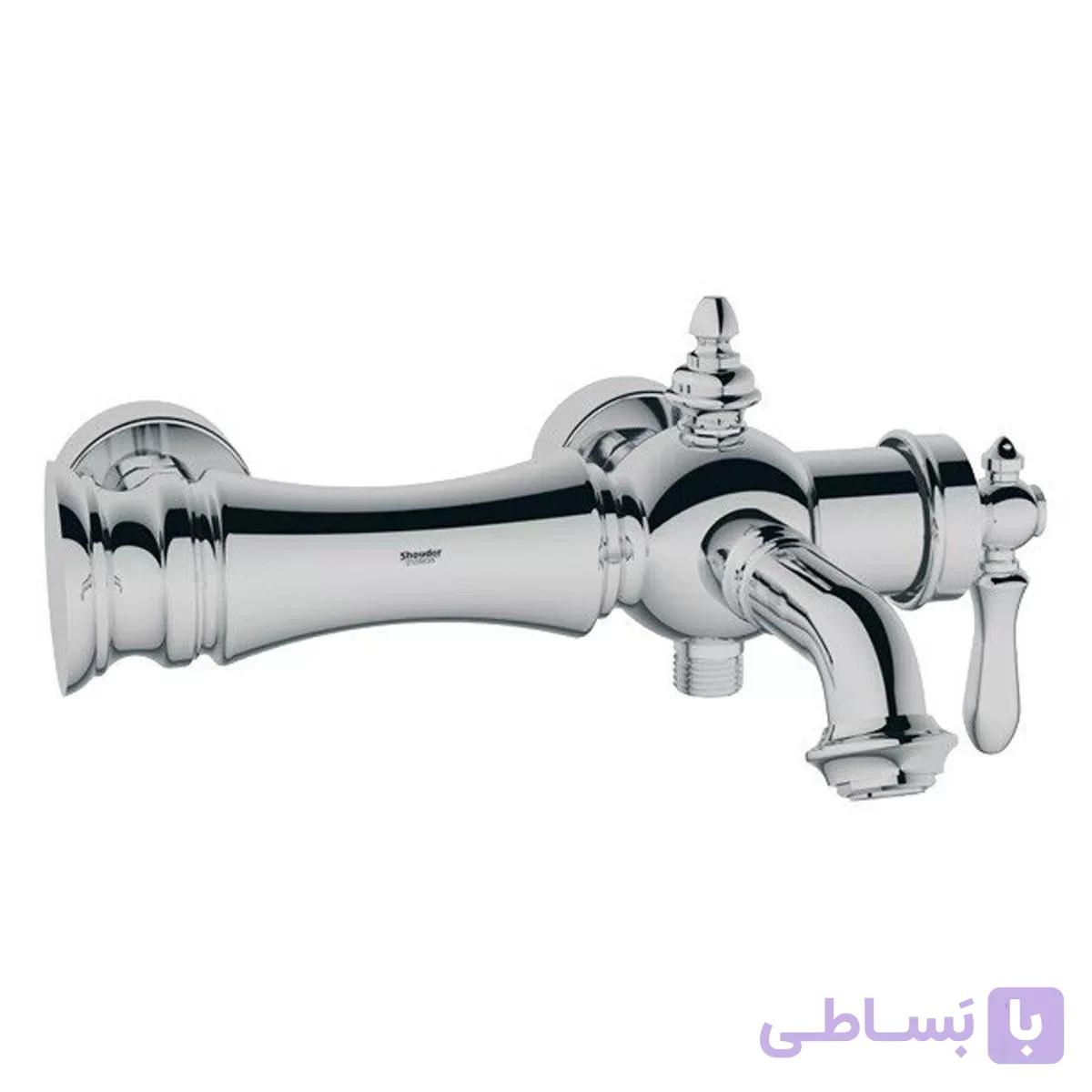 شیر حمام شودر مدل بیزانس کروم