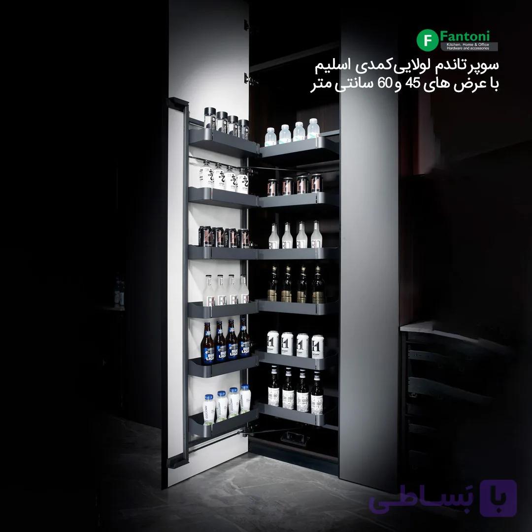 سوپر تاندم لولایی کمدی اسلیم فانتونی E501 تا E506 — تصویر 1