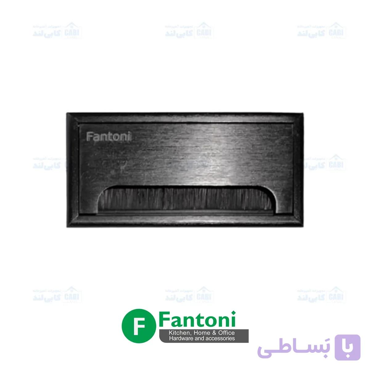 قاب داکت برق رومیزی کوچک 160*80 PVC بدون سوکت مشکی فانتونی T371 — تصویر 1