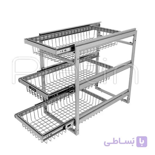 سبد سیب و پیاز پرتابل پلاتین — تصویر 1