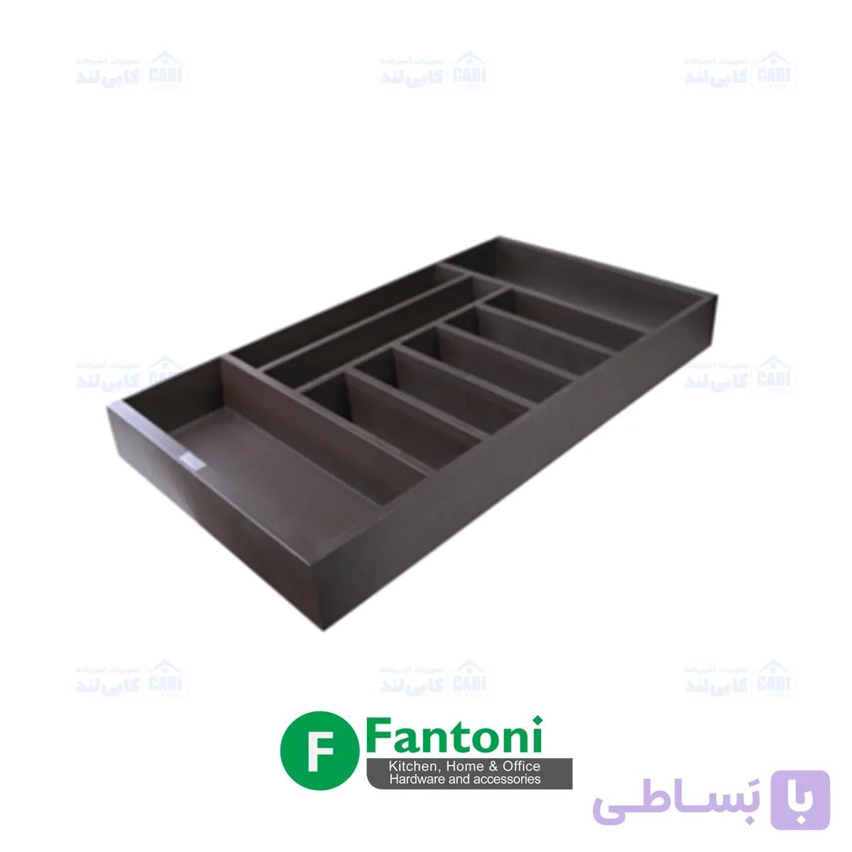 جای قاشق و چنگال چوبی رنگ قهوه ای جهت یونیت فانتونی مدل O081 تا O083 — تصویر 1