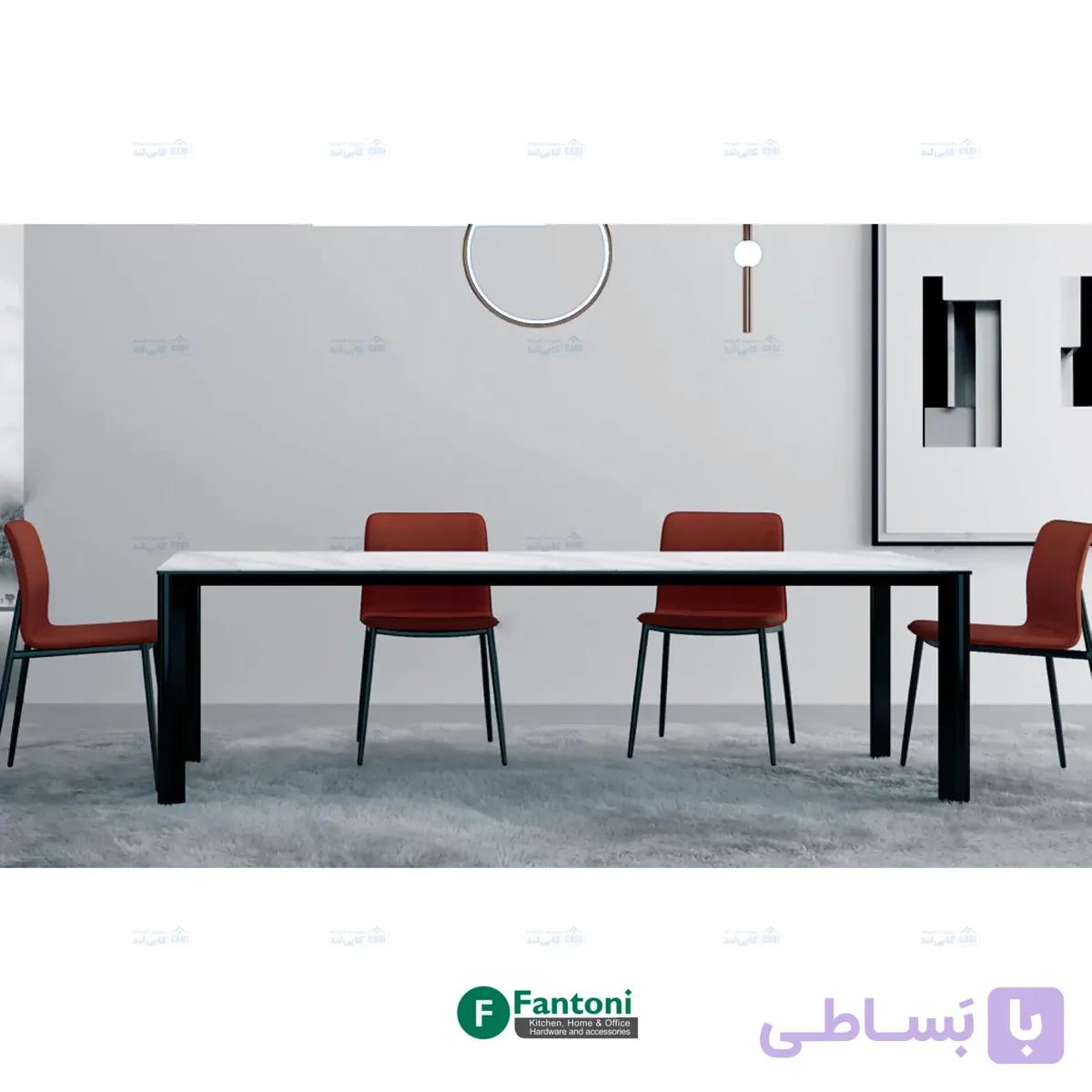 پایه میز ناهارخوری و کنفرانس مدل Liora مشکی فانتونی P112 — تصویر 1