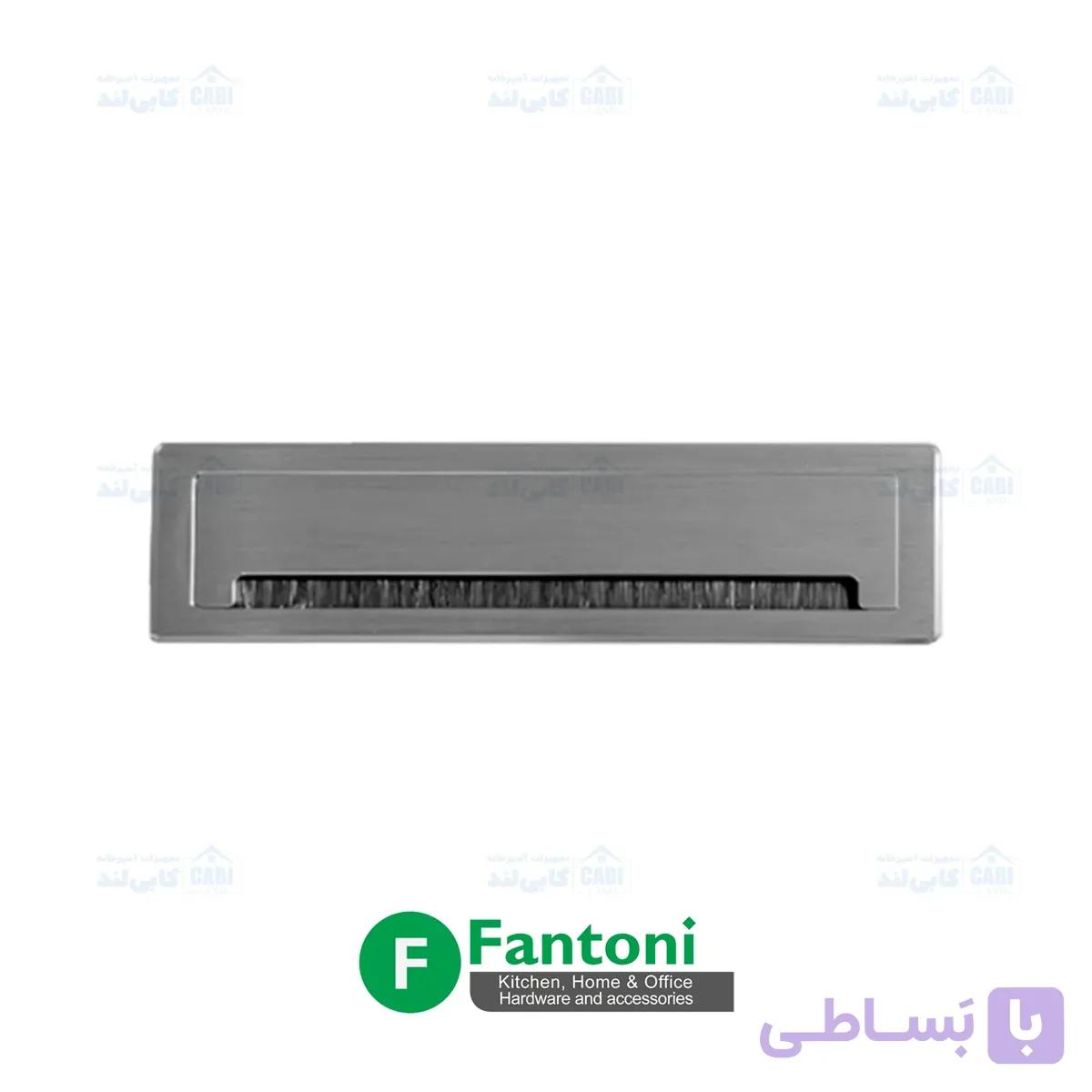 قاب داکت لولایی آلومینیومی رومیزی با درب آرامبند طول 300mm رنگ خاکستری فانتونی T342 — تصویر 1
