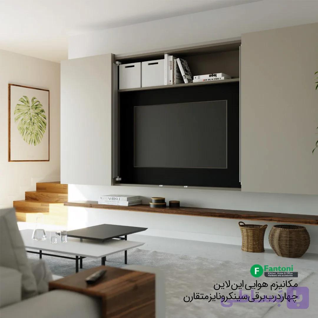 مکانیزم هوایی این لاین 3600mm چهار درب برقی سینکرونایز متقارن با عرض هر درب 900mm فانتونی C742 — تصویر 1