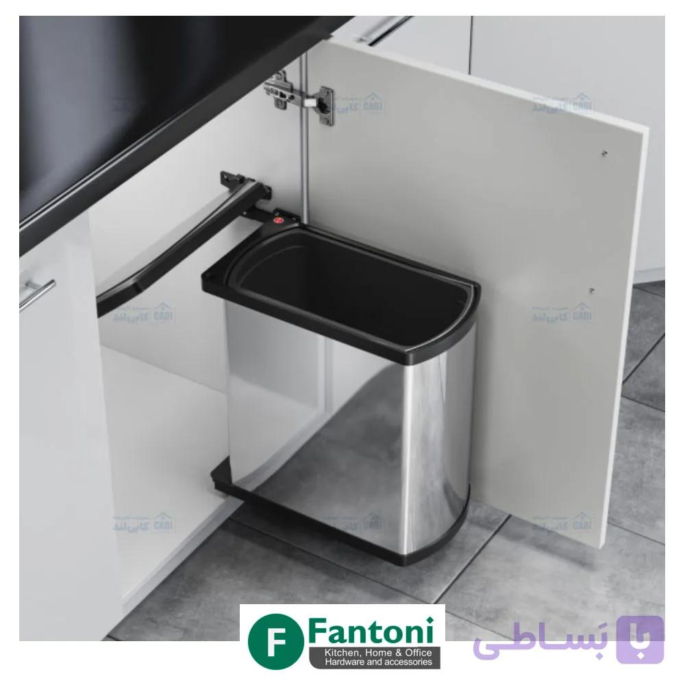 سطل چند منظوره توکار لولایی هایلو کد 341810 جهت یونیت عرض 450mm فانتونی Q145 — تصویر 1