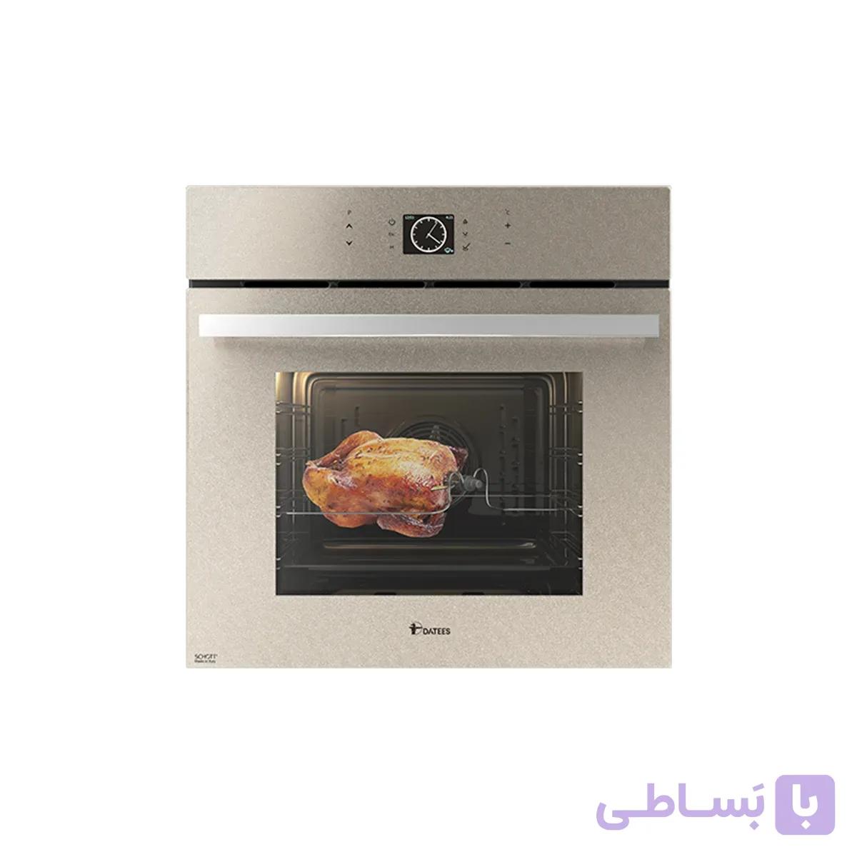 فر برقی توکار داتیس مدل DF675 Beige با شیشه شات شامپاینی — تصویر 1