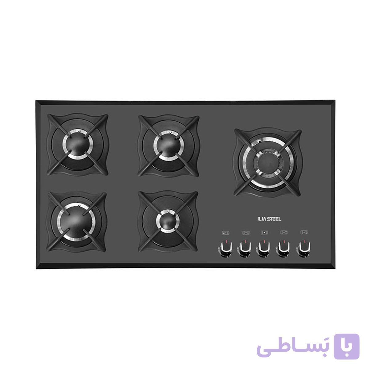 گاز ایلیا استیل شیشه ای G522 — تصویر 1