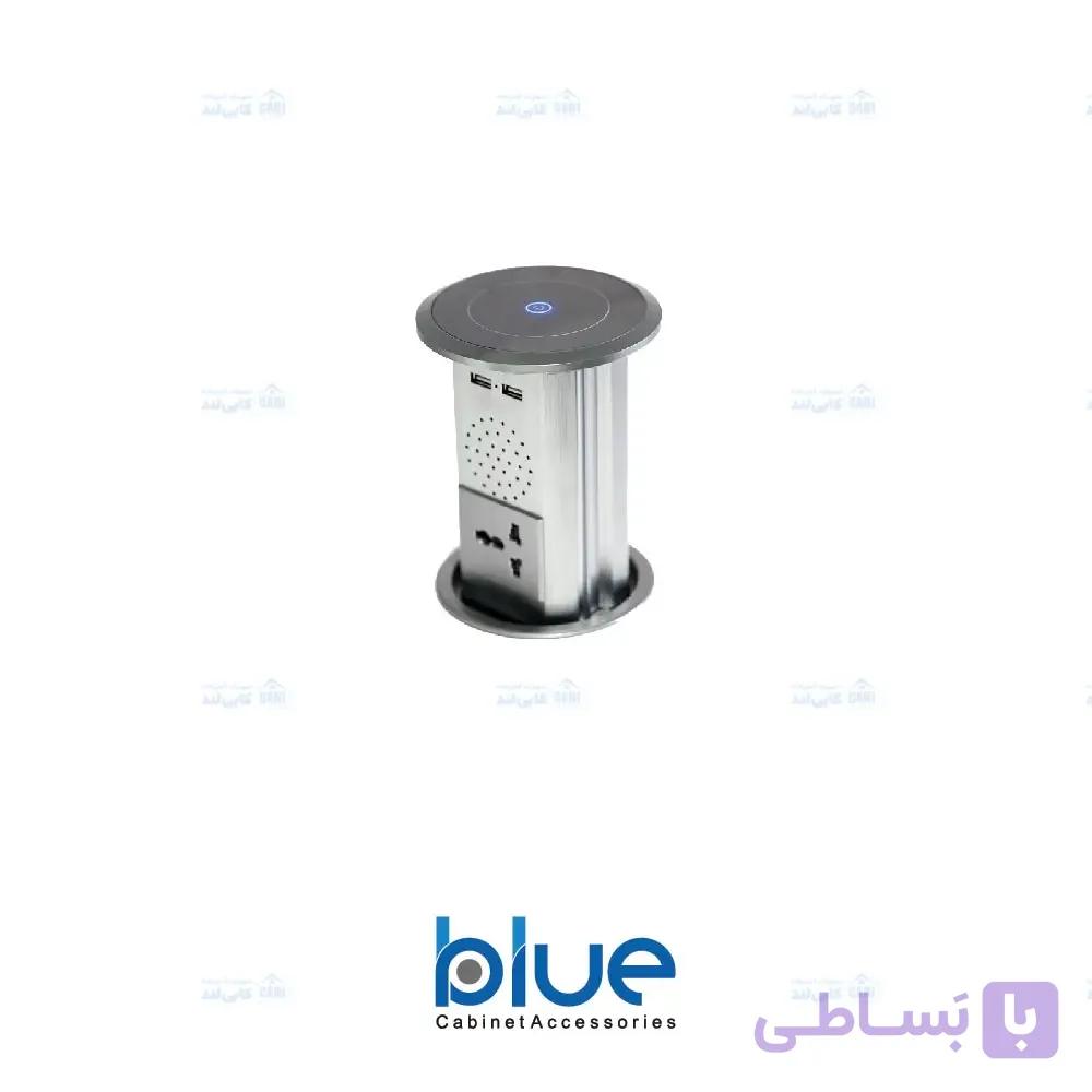 پریز آسانسوری برقی بلو توکار با شارژر وایرلس BK23 — تصویر 1