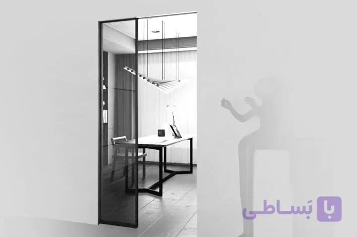 مکانیزم روف هنگ 2400mm تک درب پروفیل آلومینیومی ریلی ساختمانی با عرض درب حداکثر 1200mm فانتونی K109 — تصویر 1