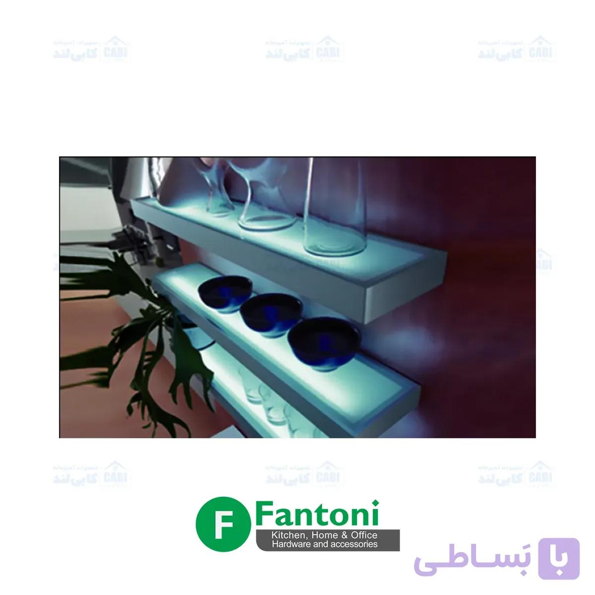 چراغ LED شلف نوری دو طرفه سری ۱۲ و فرانت آلومینیوم عرض 600mm فانتونی N121 — تصویر 1