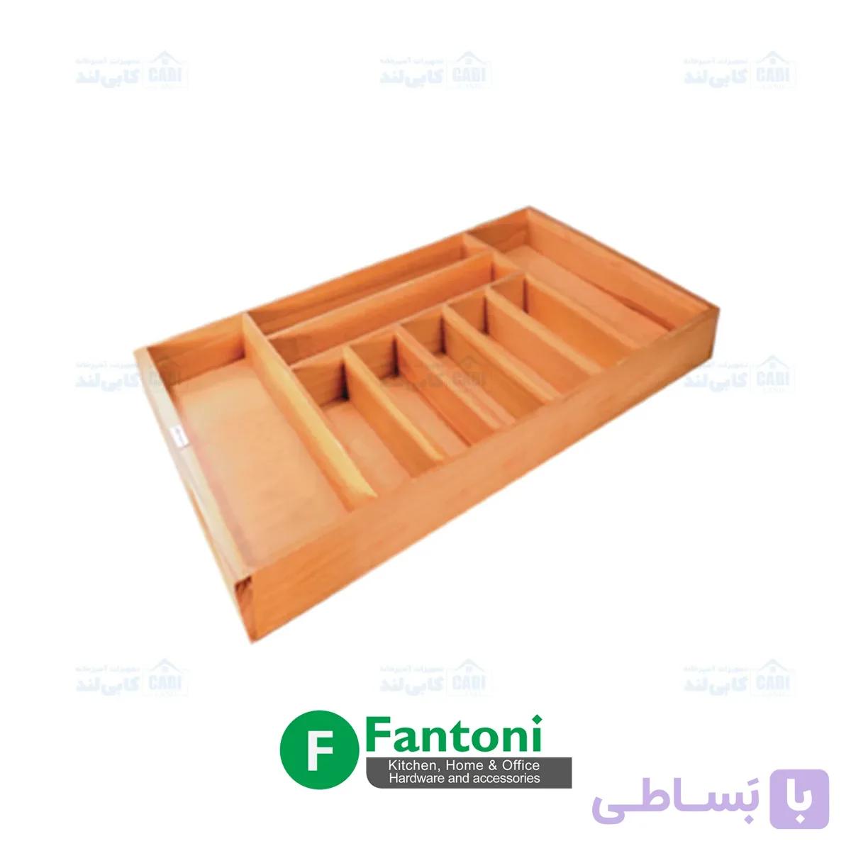 جای قاشق و چنگال چوب راش فانتونی کد O023 — تصویر 1