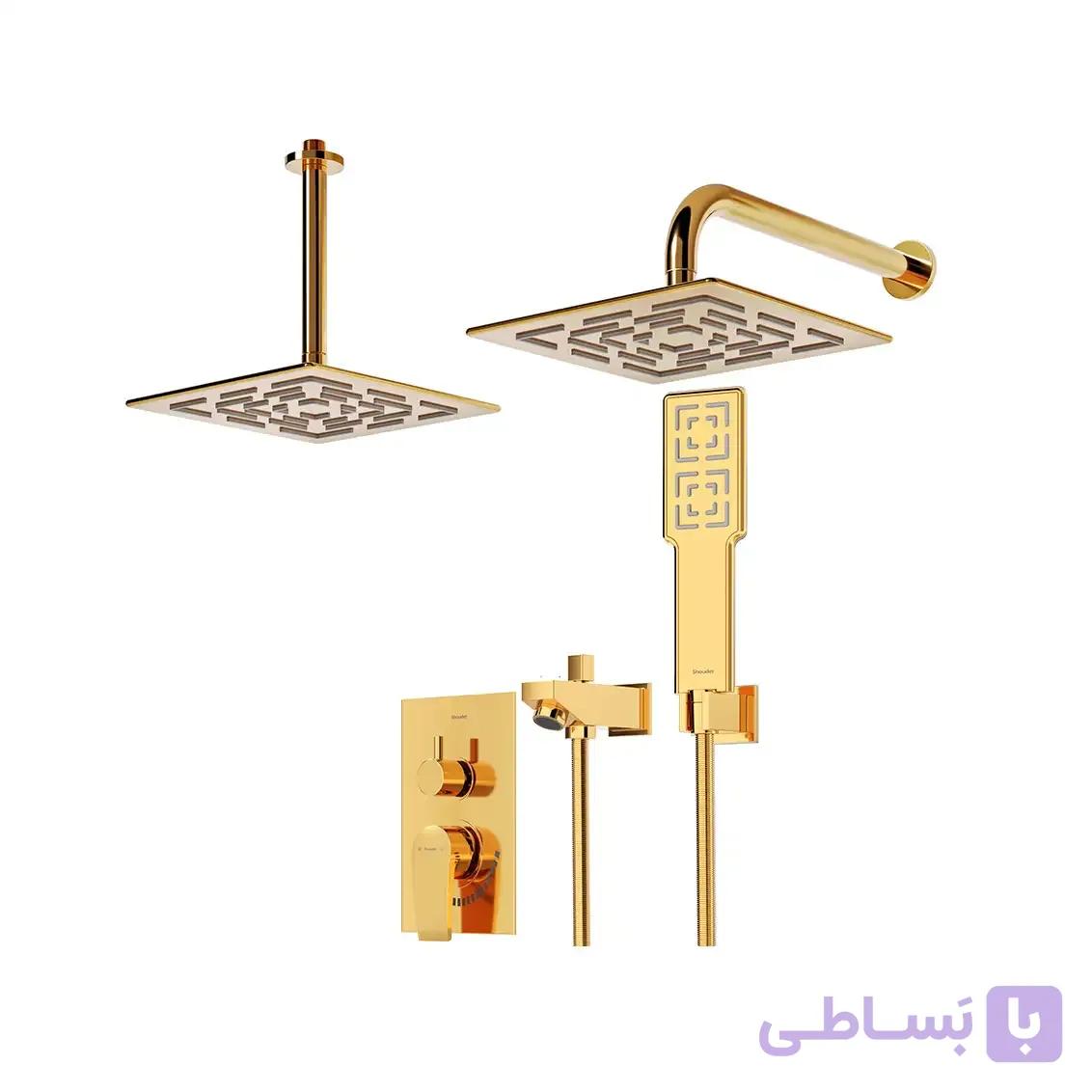 شیر توکار حمام تیپ 4 رومر پلاس طلایی شودر