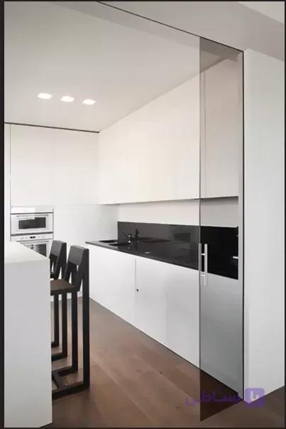 مکانیزم تاپ لاین MG1 تک درب شیشه ساختمانی بدون پروفیل کف با عرض حداکثر ۱۲۰ فانتونی K102 — تصویر 1