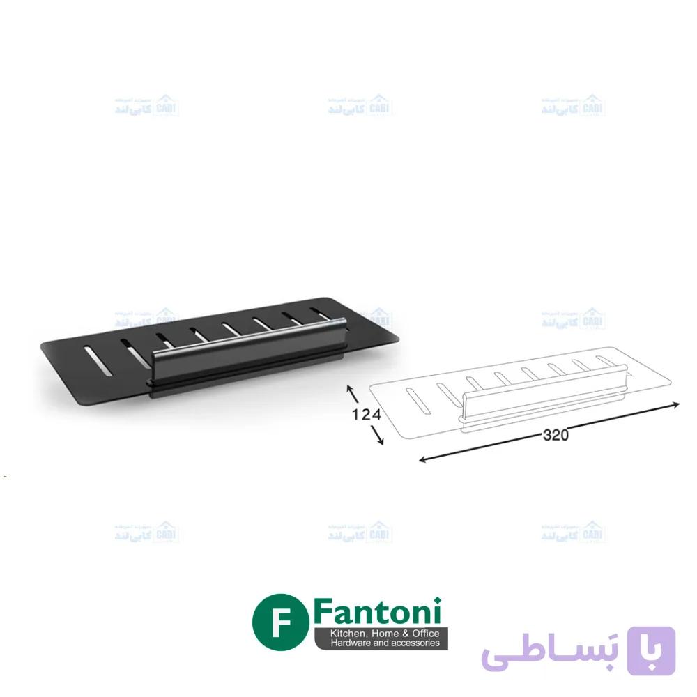 شلف حمام مستطیل مشبک یک طبقه مدل A0 فانتونی S007 — تصویر 1