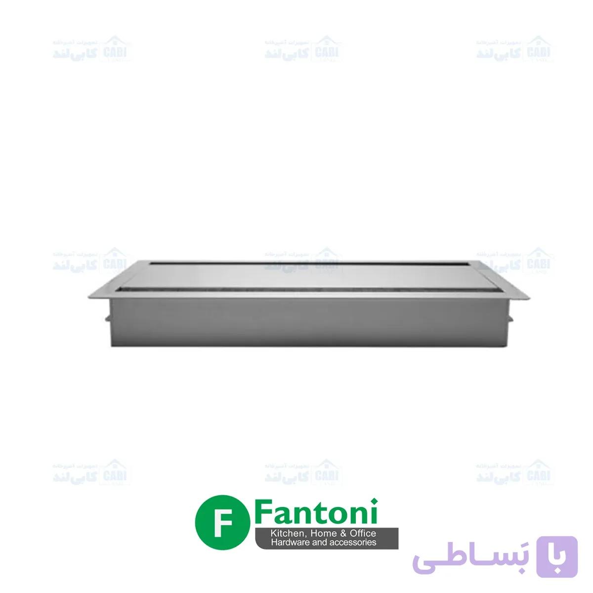 قاب داکت رومیزی دو طرفه بدون سوکت سیلور 15*30 سانتی متر فانتونی T346 — تصویر 1