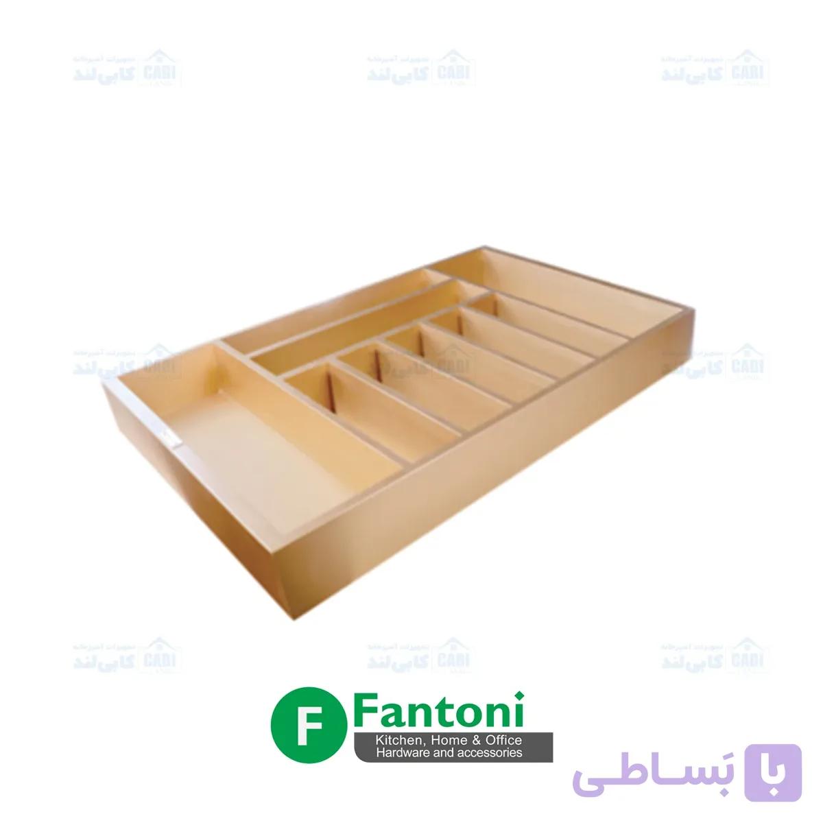 جای قاشق و چنگال چوبی رنگ طلایی جهت یونیت فانتونی مدل O071 تا O073 — تصویر 1
