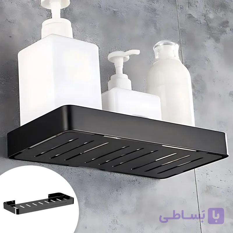 شلف حمام رینگ بسته یک طبقه رنگ مشکی مات سری C فانتونی S026 — تصویر 1