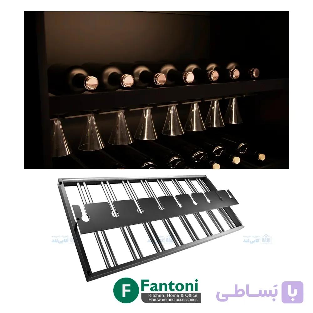 چراغ LED شلف آلومینیومی نگهدارنده بطری و گیلاس به همراه ترانس فانتونی N675 تا N676 — تصویر 1