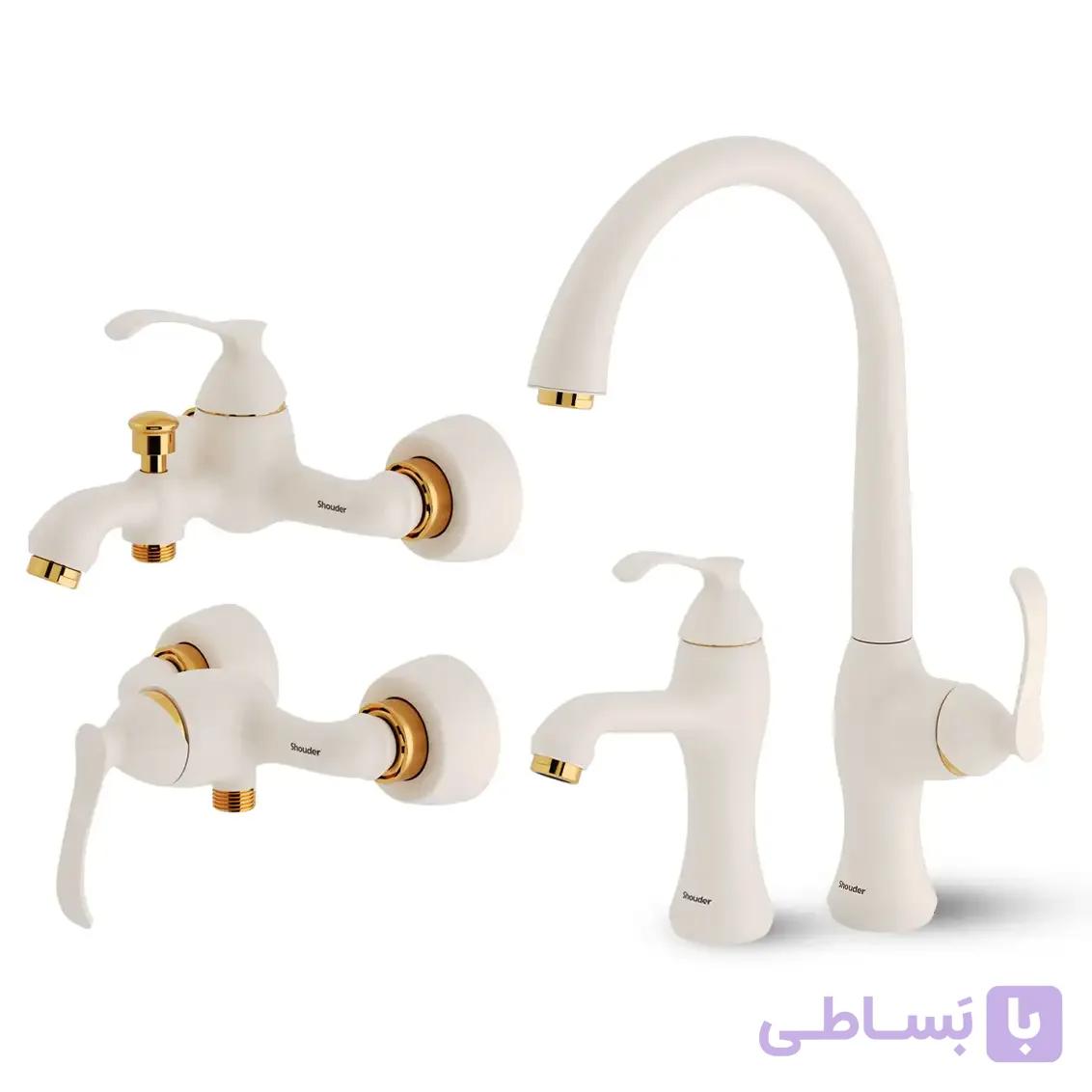 ست کامل شیرآلات شودر مدل کلاسیک — تصویر 1