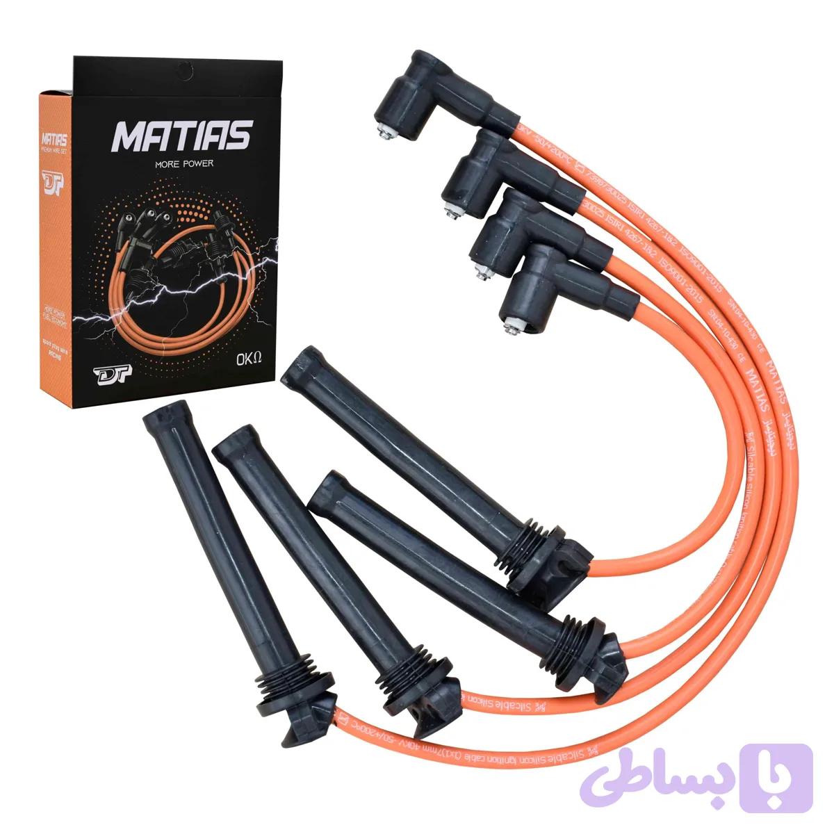 وایر شمع تقویتی ماتیاس کد 4728 مناسب برای چری تیگو 5 بسته 4 عددی — تصویر 1