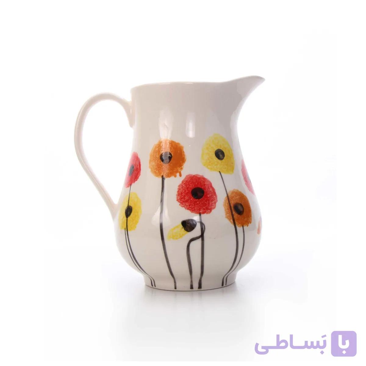 پارچ سرامیکی آرانیک مدل شقایق — تصویر 1