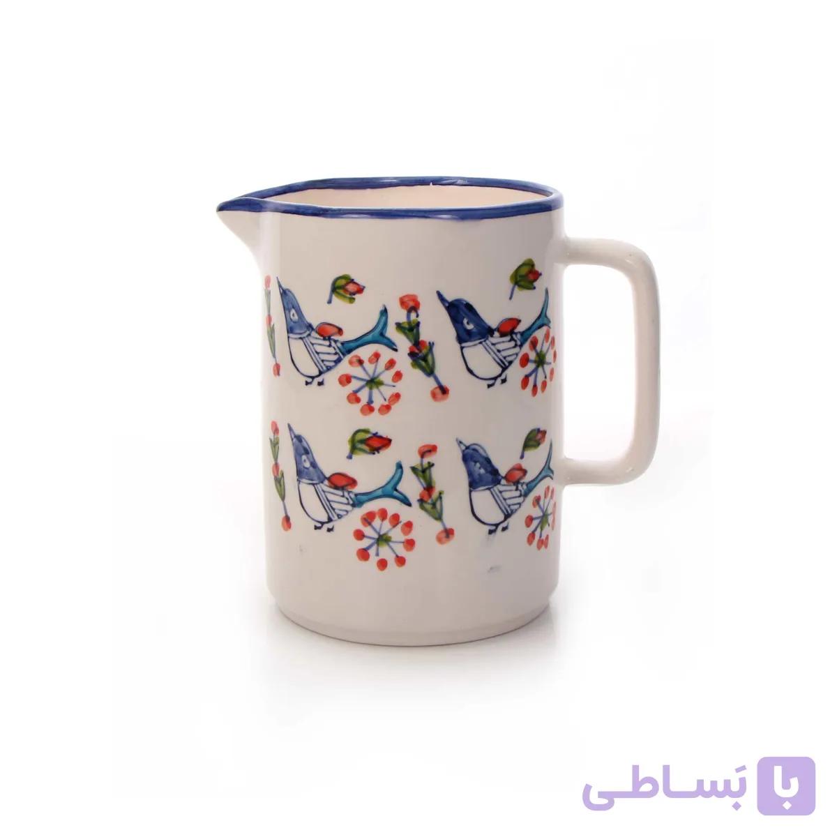 پارچ سفالی آرانیک مدل پرنده خوشبختی — تصویر 1