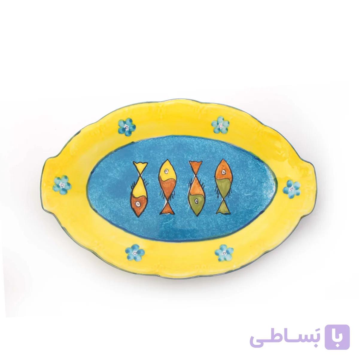 دیس بیضی‏ آرانیک مدل ماهی — تصویر 1