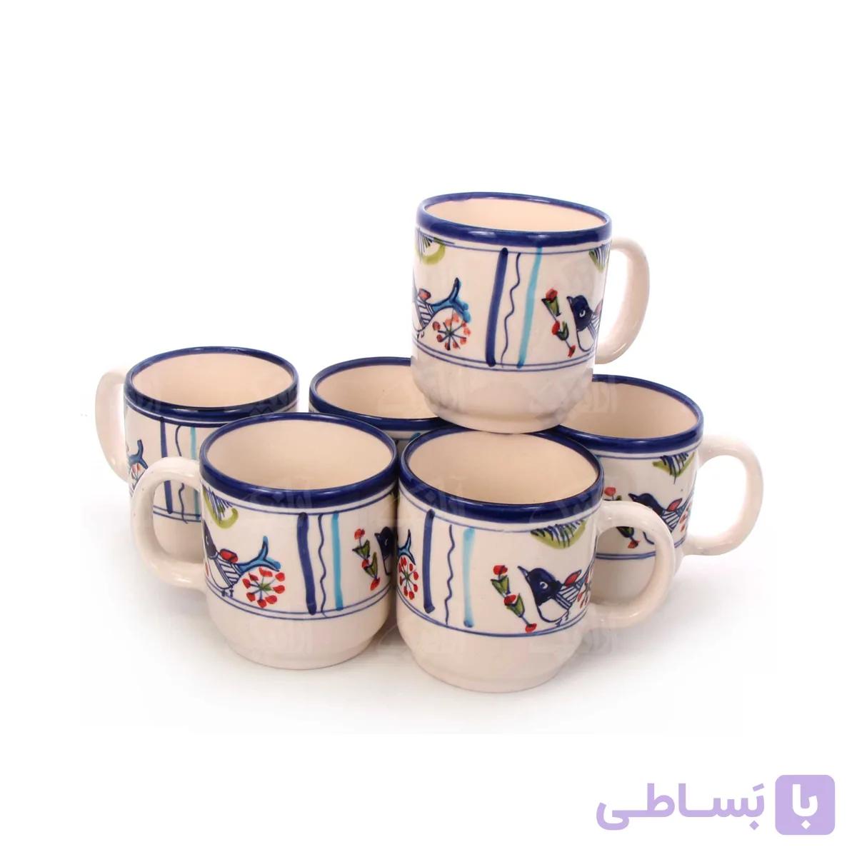 بشقاب خورشت خوری آرانیک مدل پرنده خوشبختی- بسته 6 عددی — تصویر 1