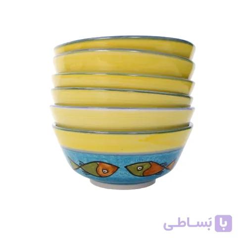 کاسه آبگوشتی سرامیکی طرح ماهی — تصویر 1