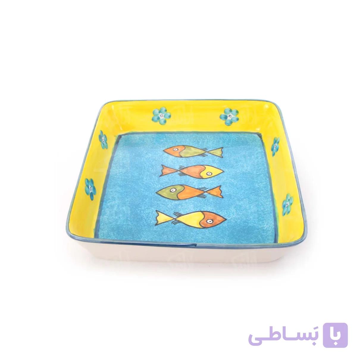 دیس مربعی‏ آرانیک مدل ماهی — تصویر 1