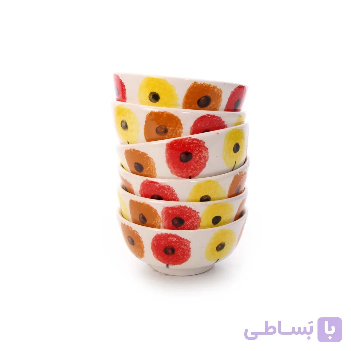 کاسه آبگوشت خوری آرانیک مدل شقایق ـ بسته 6 عددی — تصویر 1