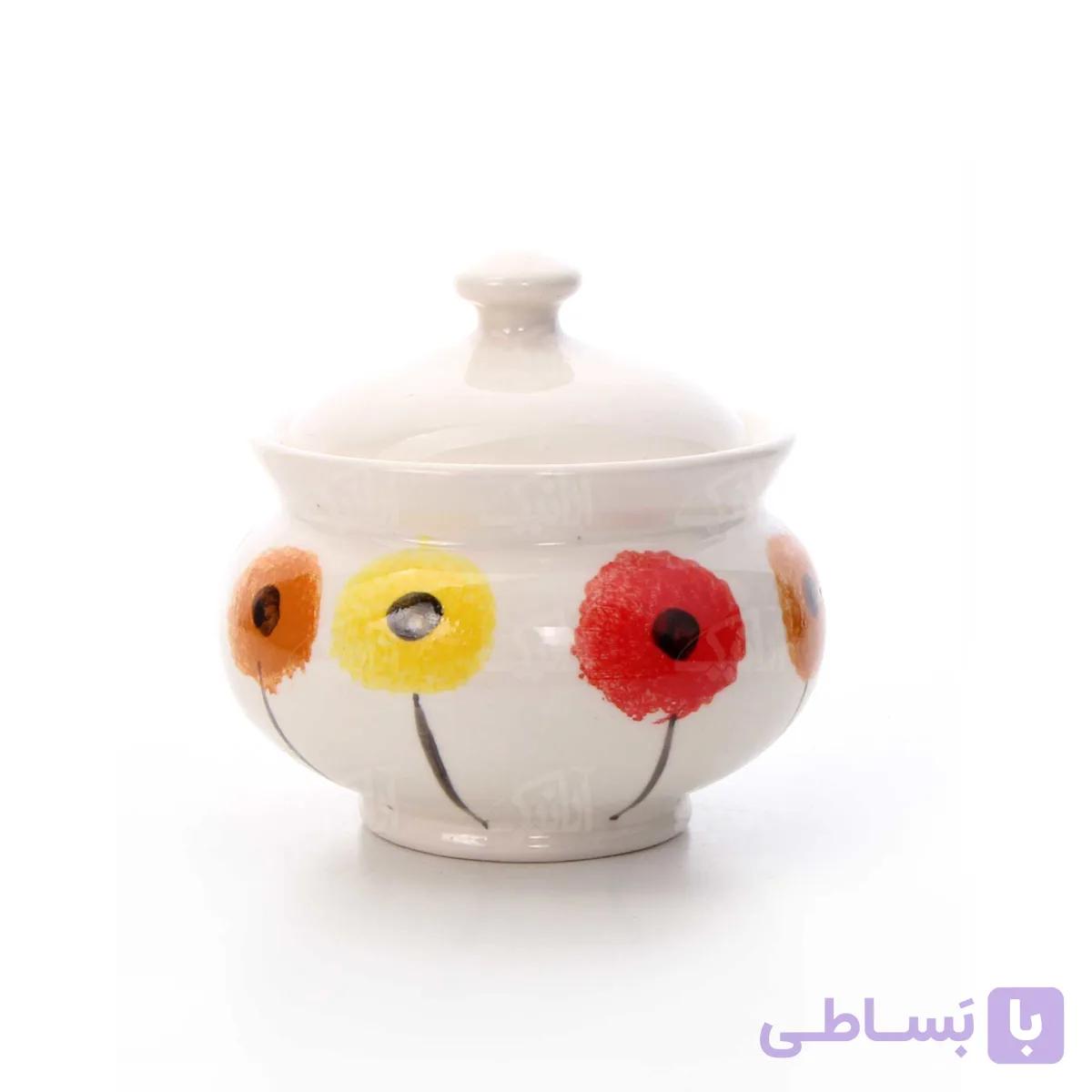 قندان سرامیکی آرانیک مدل شقایق — تصویر 1